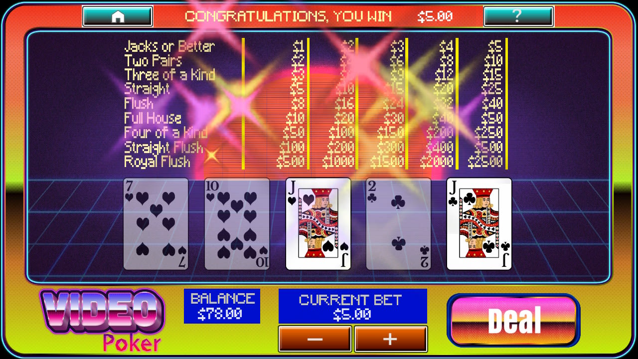 Video Poker at Aces Casino 4