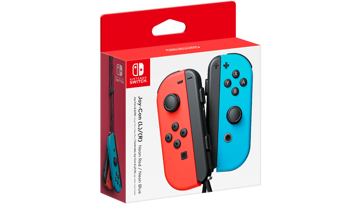 Joy-Con (L)/(R) azul neón/rojo neón 2