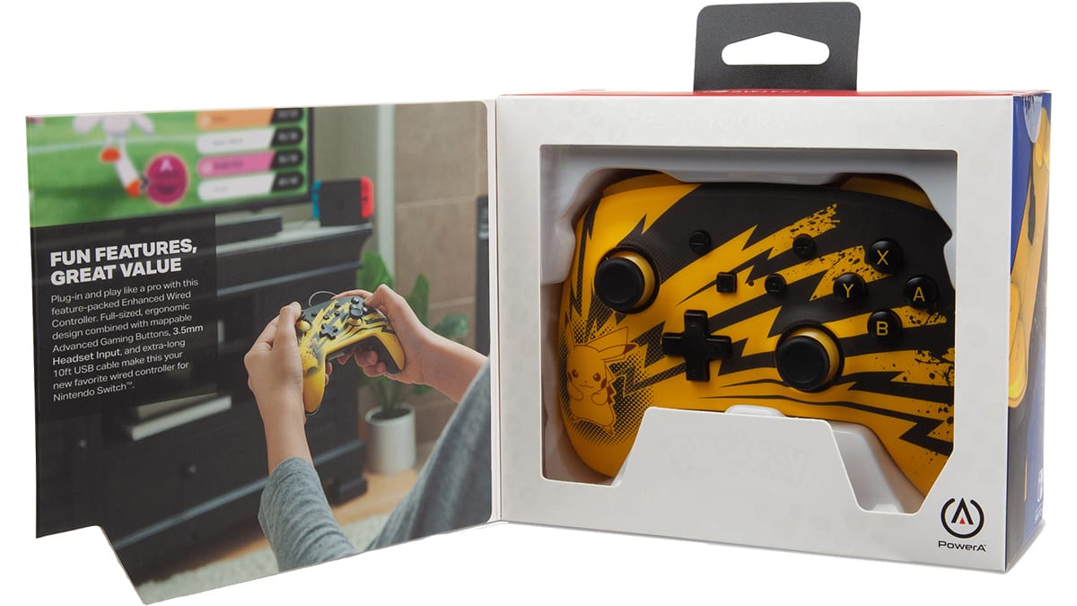 Enhanced Wired Controller for Switch - Pikachu Lightning