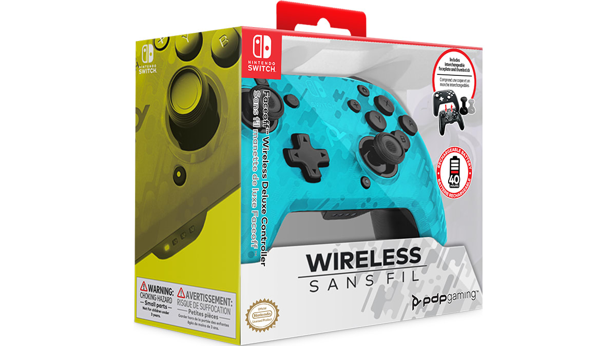 Faceoff Wireless Deluxe Controller - Blue 6