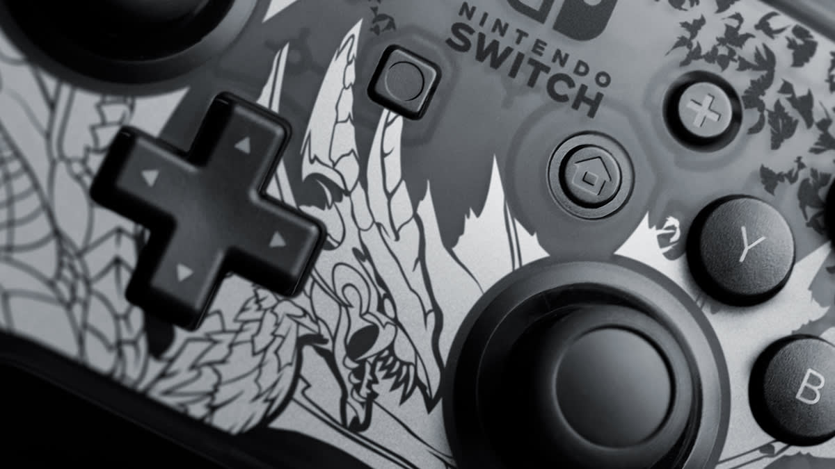 Nintendo Switch Pro Controller Monster Hunter Rise: Sunbreak Edition