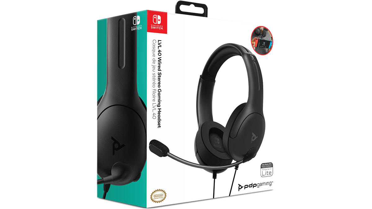LVL40 Wired Stereo Gaming Headset - Black 2