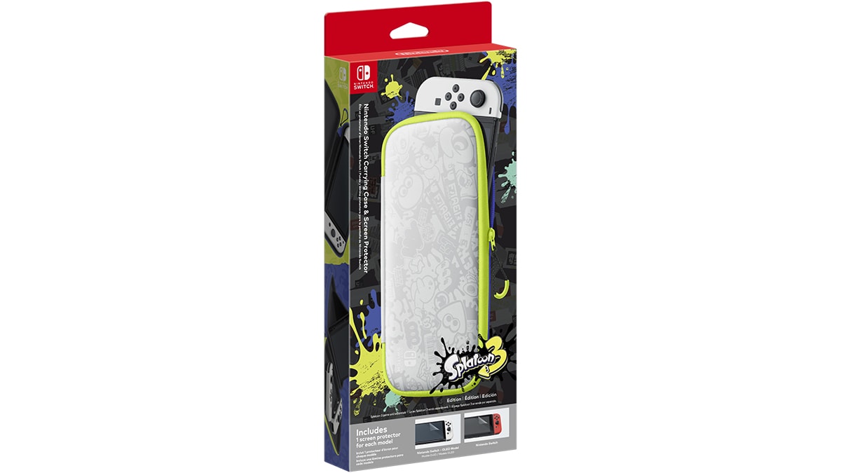 Nintendo Switch™ Carrying Case & Screen Protector Splatoon™ 3 Edition 1