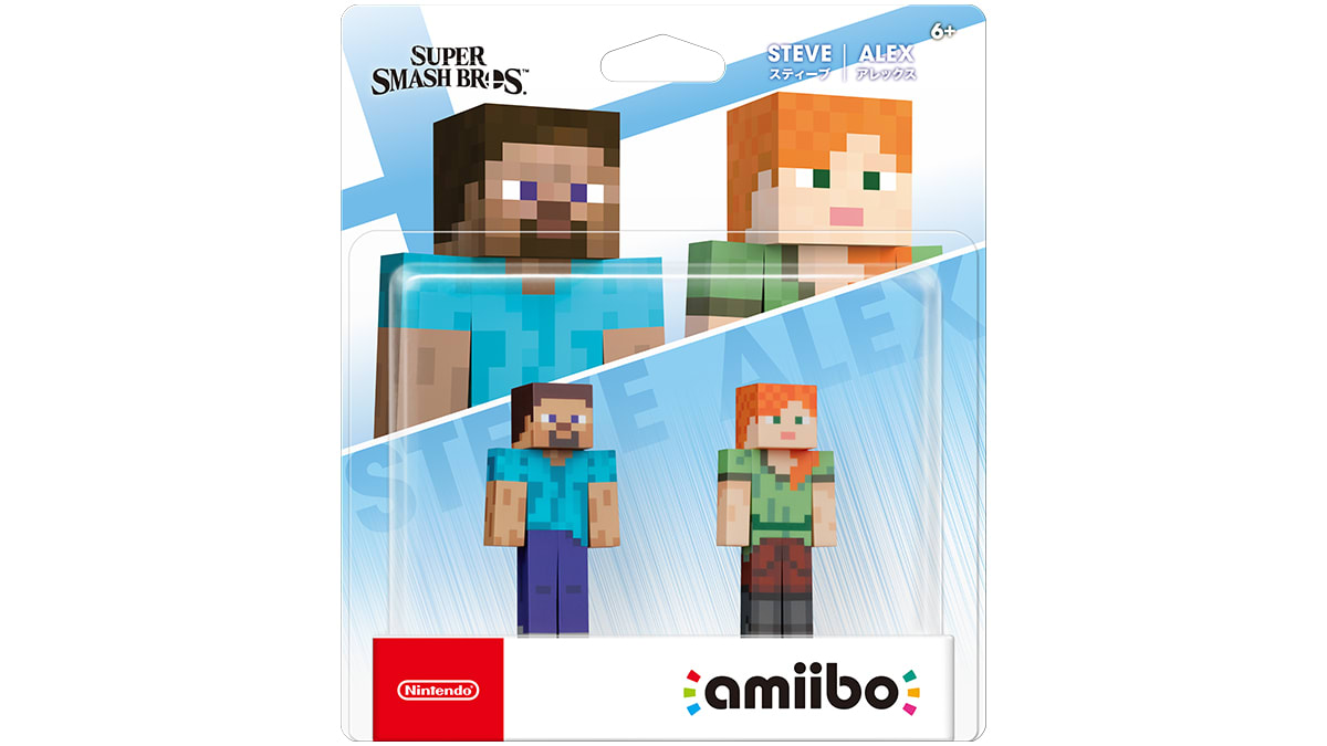 amiibo - Steve + Alex 2-pack - Super Smash Bros. Series 2