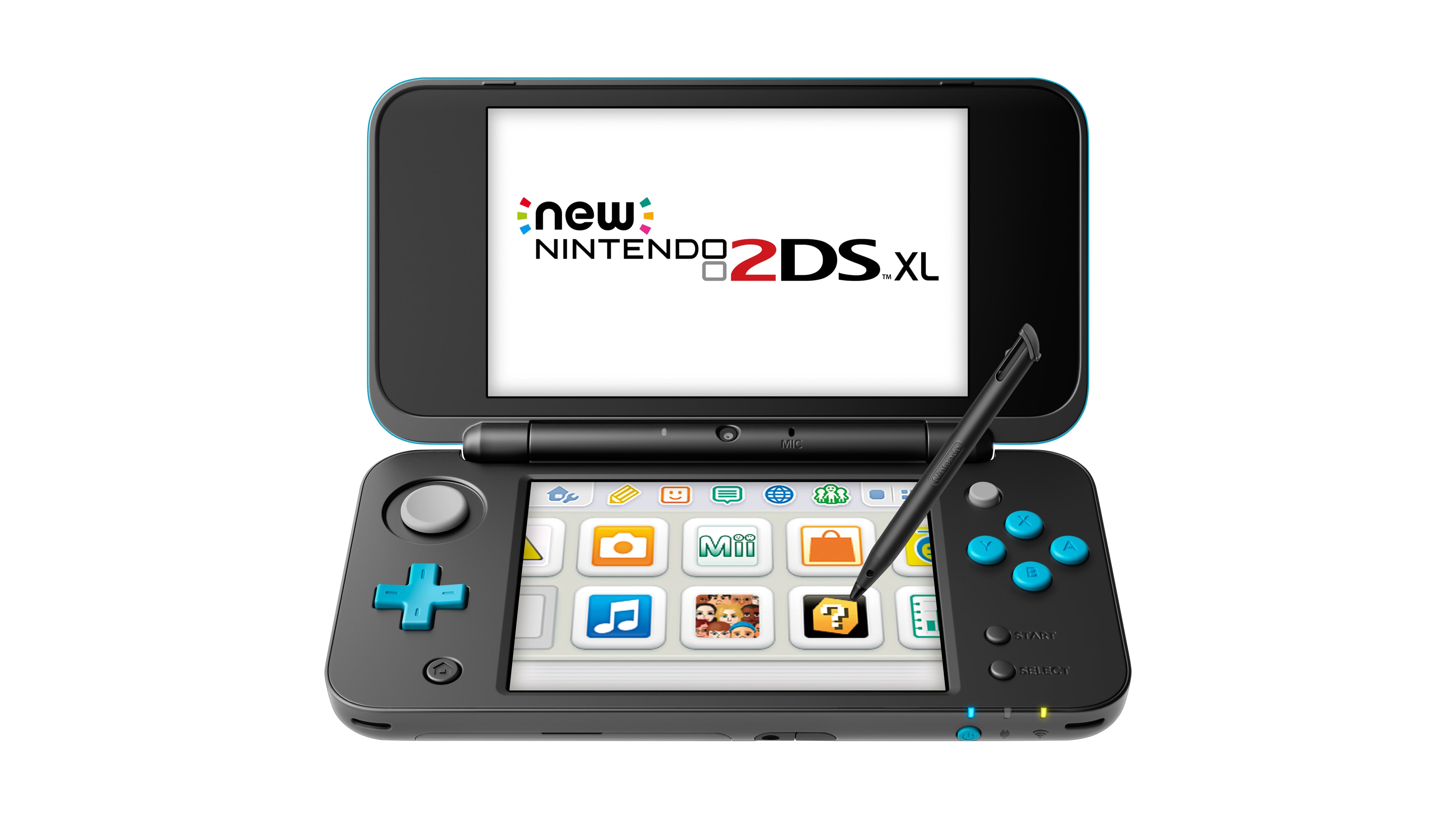 New Nintendo 2DS XL - Black + Turquoise - REFURBISHED 2
