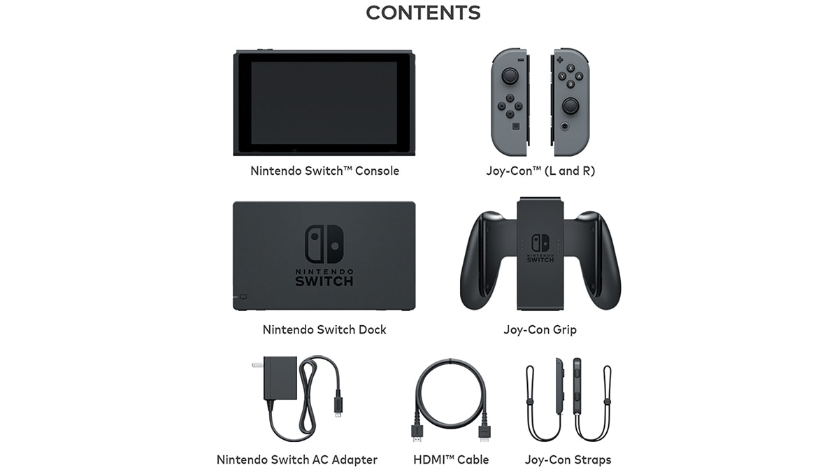 Nintendo Switch - Gray + Gray Joy-Con - REFURBISHED - Hardware ...