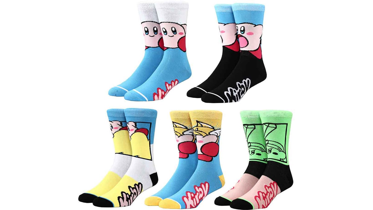 Kirby™ Characters Crew Socks - 5 Pair 1