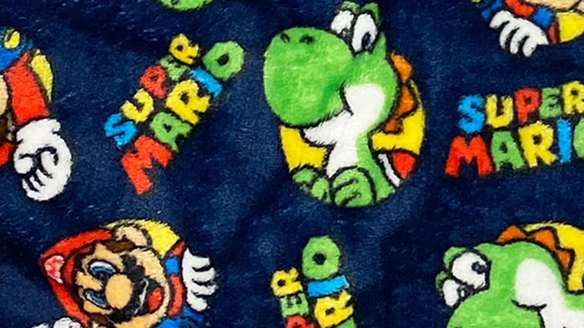 Mario & Yoshi Sleep Pants - Blue - M 3