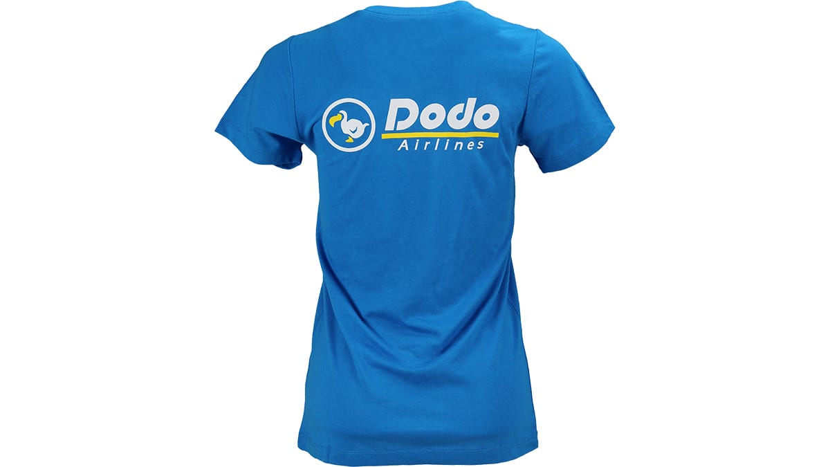 Animal Crossing Dodo Airlines T-shirt - Blue (Women's Cut) 4