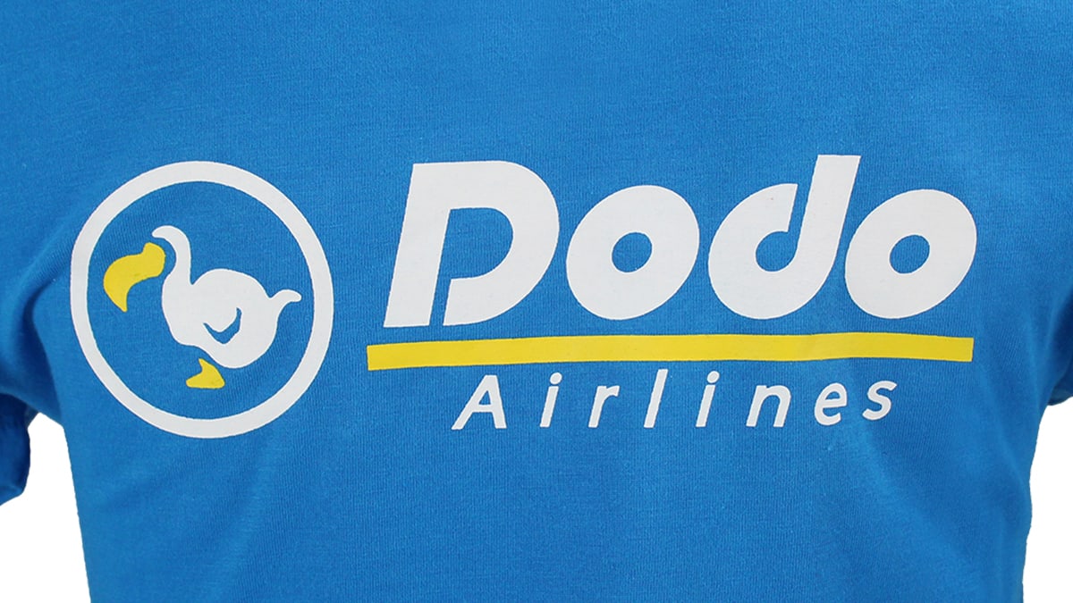 Animal Crossing Dodo Airlines T-shirt - Blue (Women's Cut) 5