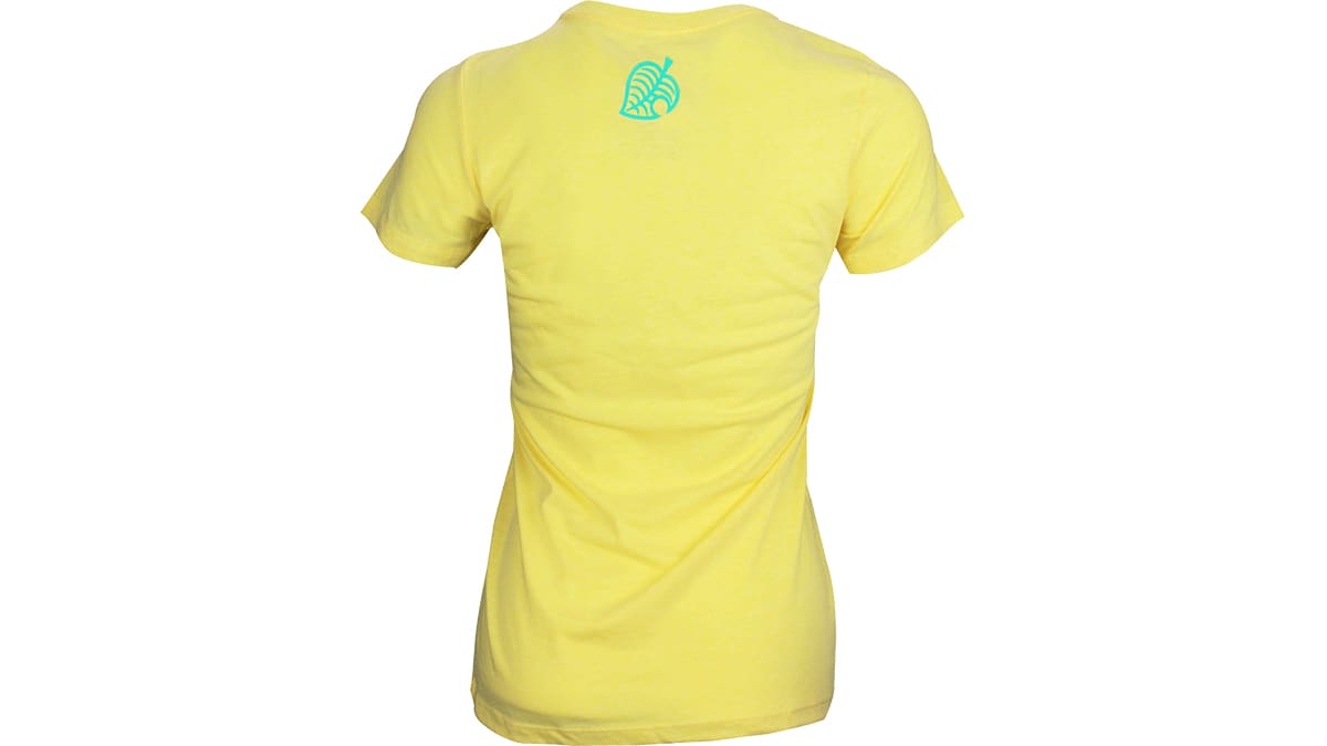 Animal Crossing Island Slogan T-shirt - Yellow (Women's Cut) 3
