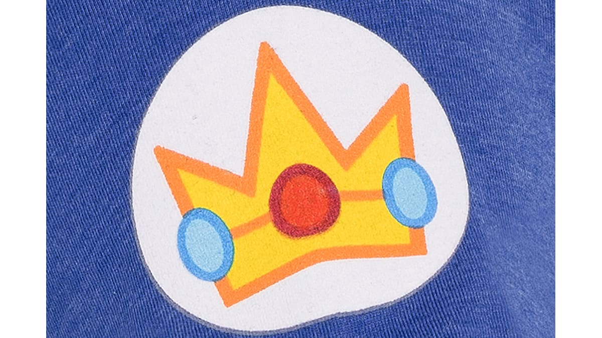 Peach and Toads T-shirt - Royal Blue - M (Women's Cut) 4