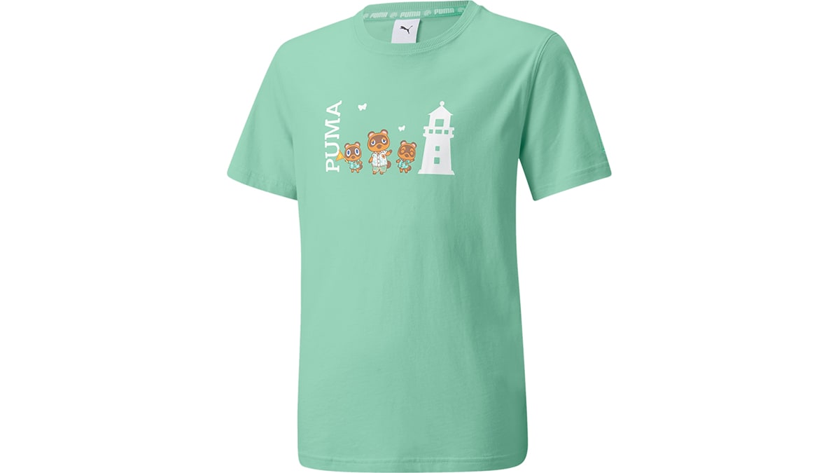 T-shirt PUMA x Animal Crossing: New Horizons - bleu-vert (enfants) - S 1