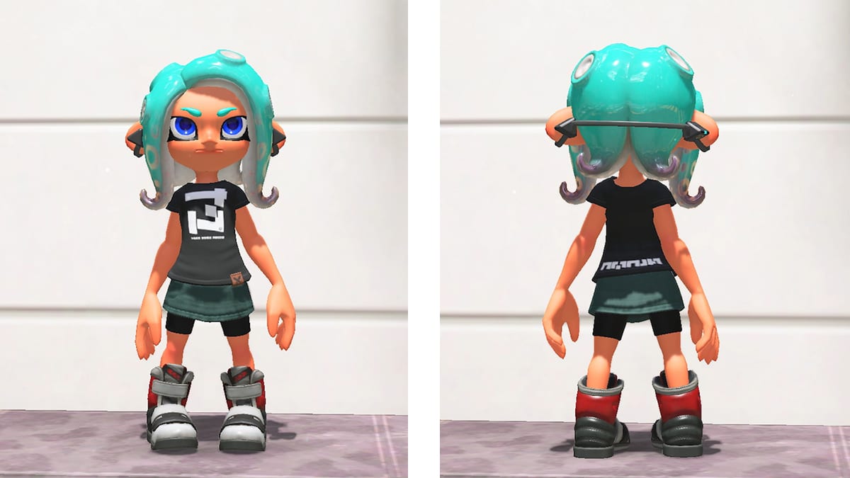 Splatoon 3 - Tri-Octo Tee with Button - L 2