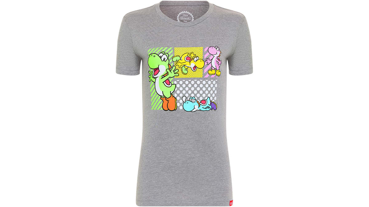 Yoshi™ Poses T-shirt - Heather Gray - XL (Women's Cut) 1