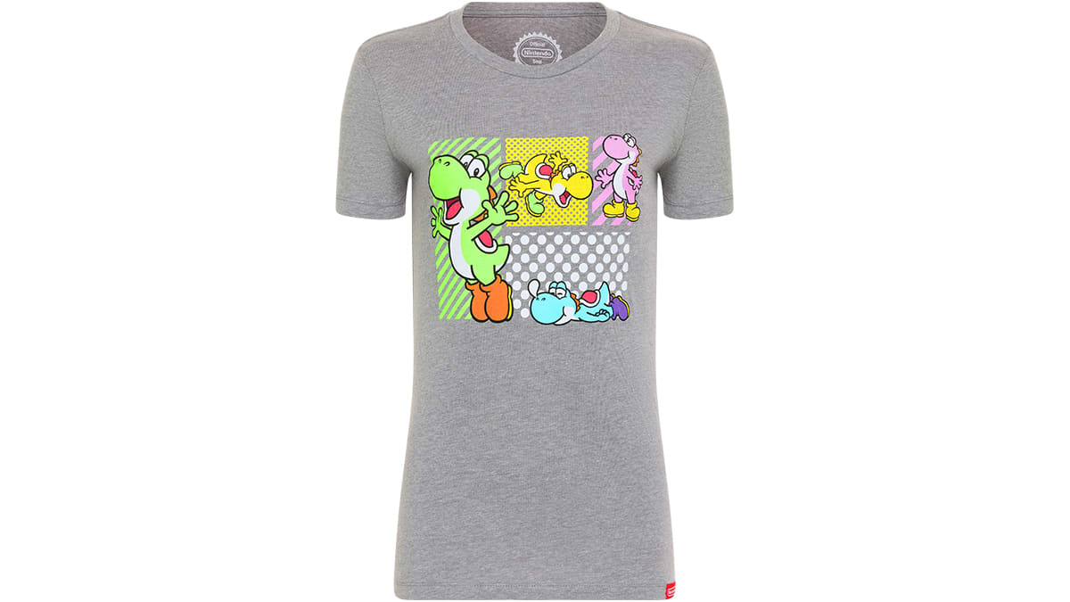 Yoshi™ Poses T-shirt - Heather Gray - XS (Women's Cut) 1