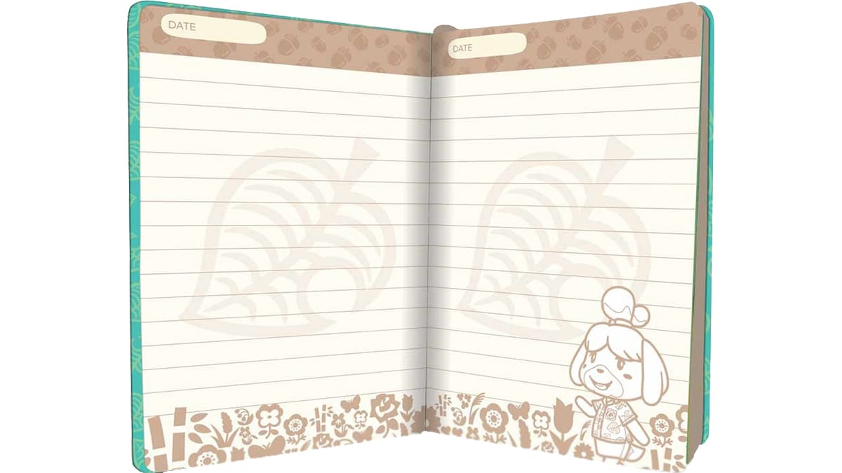 Animal Crossing Journal - Teal Leaves 2