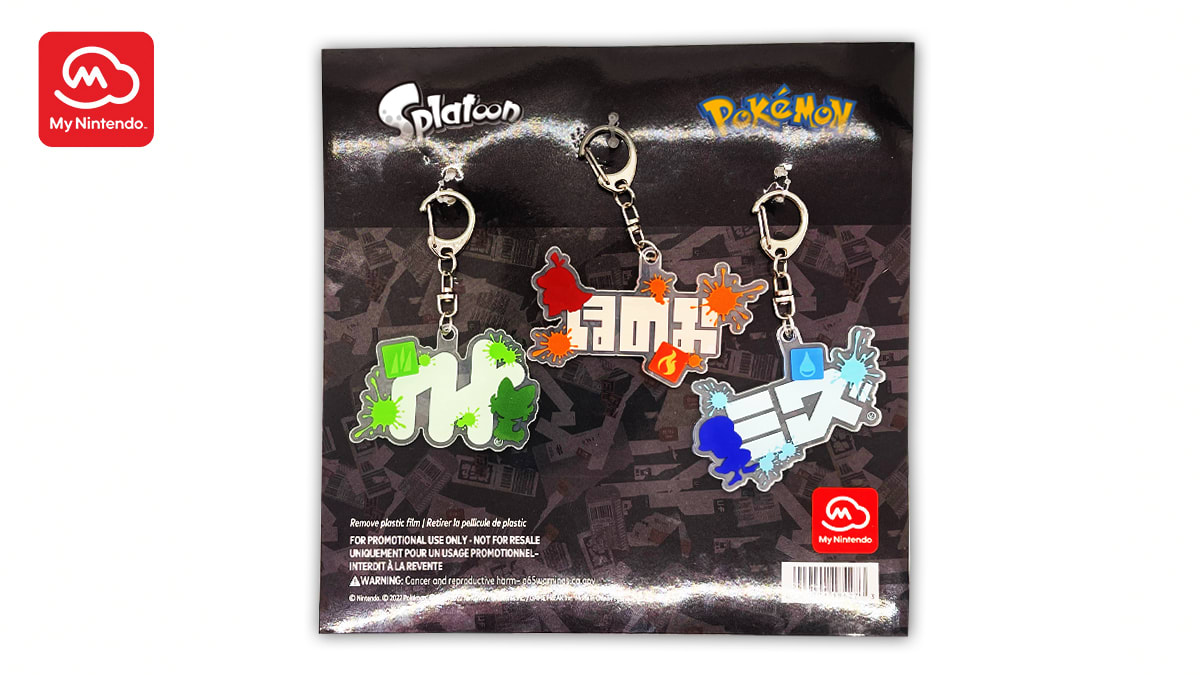 Splatoon x Pokémon Splatfest Keychain Set 5