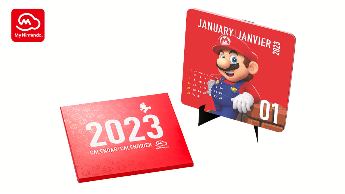 Calendrier de bureau My Nintendo 2023 1