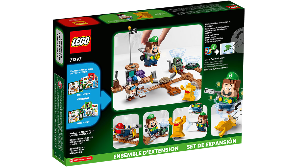 Ensemble d'extension Labo et Ectoblast de Luigi’s Mansion™ LEGO® Super Mario™ 3