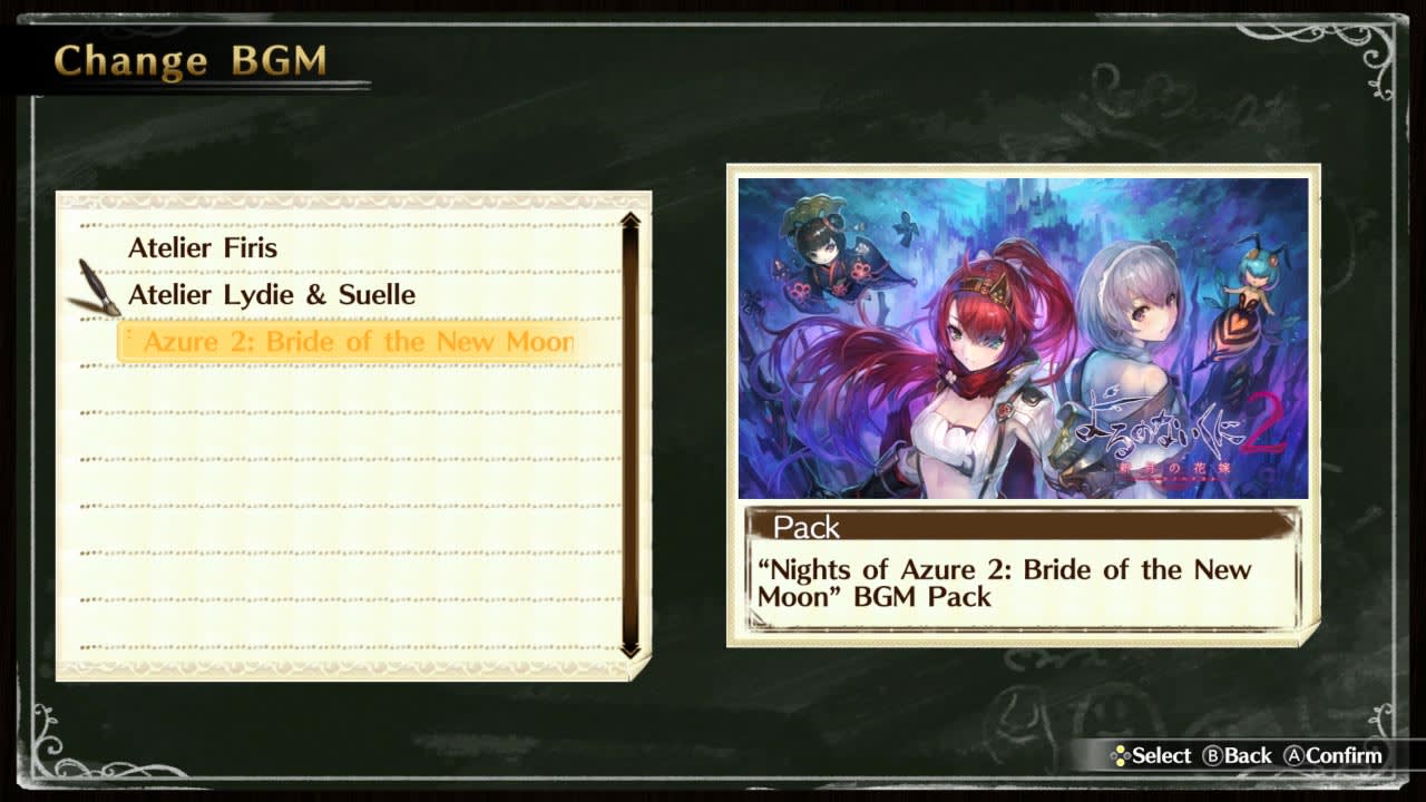 "Nights of Azure 2: Bride of the New Moon" BGM Pack 2