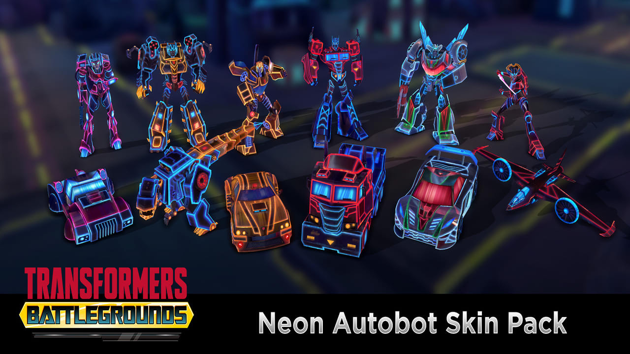TRANSFORMERS: BATTLEGROUNDS – Neon Autobot Skin Pack 2