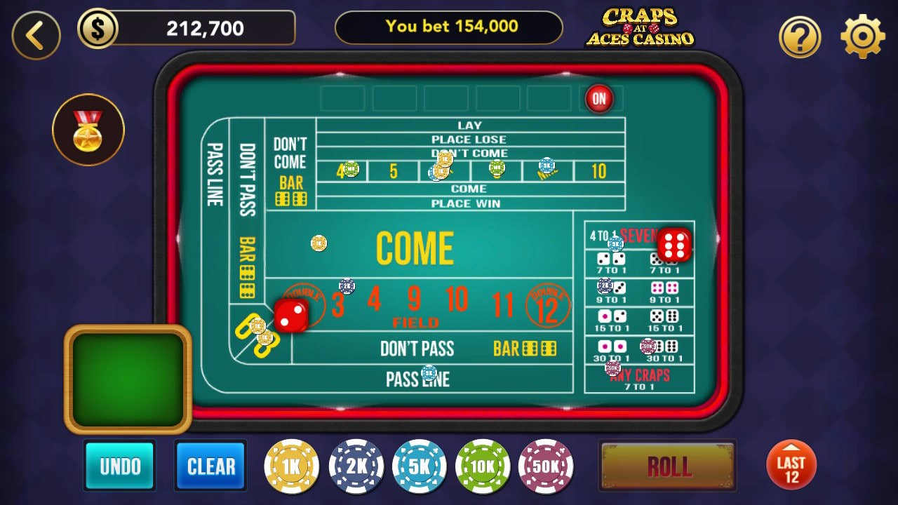 Craps at Aces Casino 5