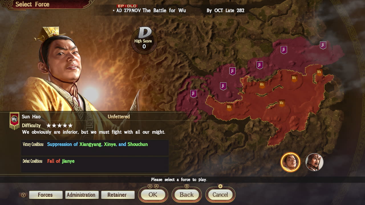 Scenario for War Chronicles Mode - 4th Wave: "The Battle for Wu" 2