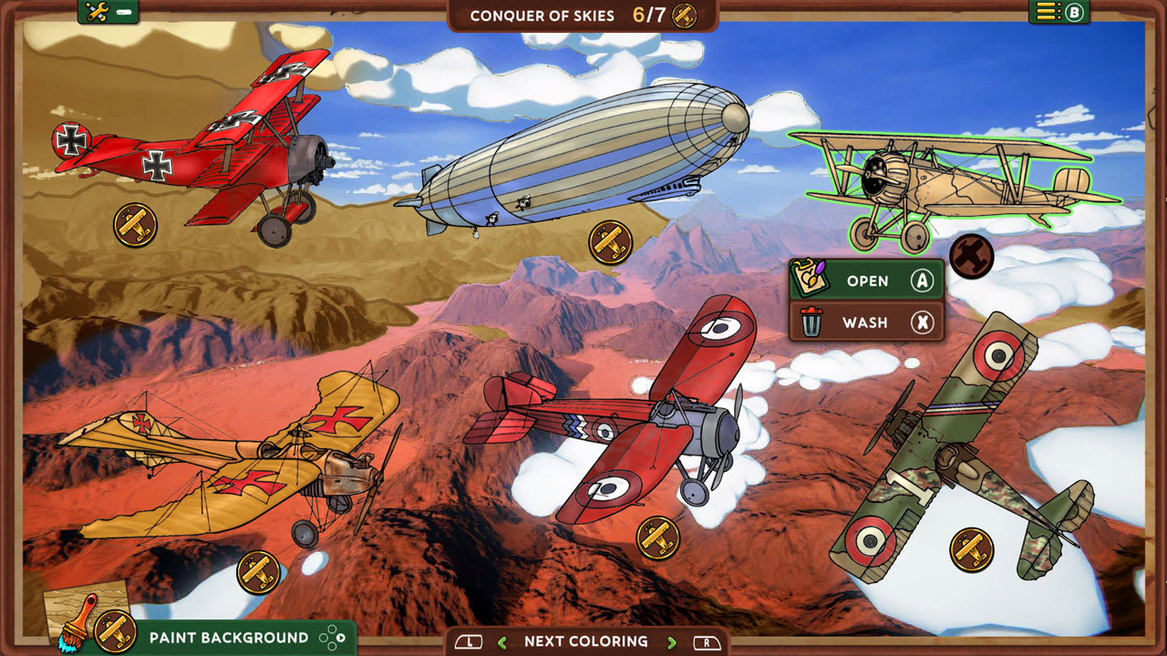 Red Wings: Coloring Planes 4