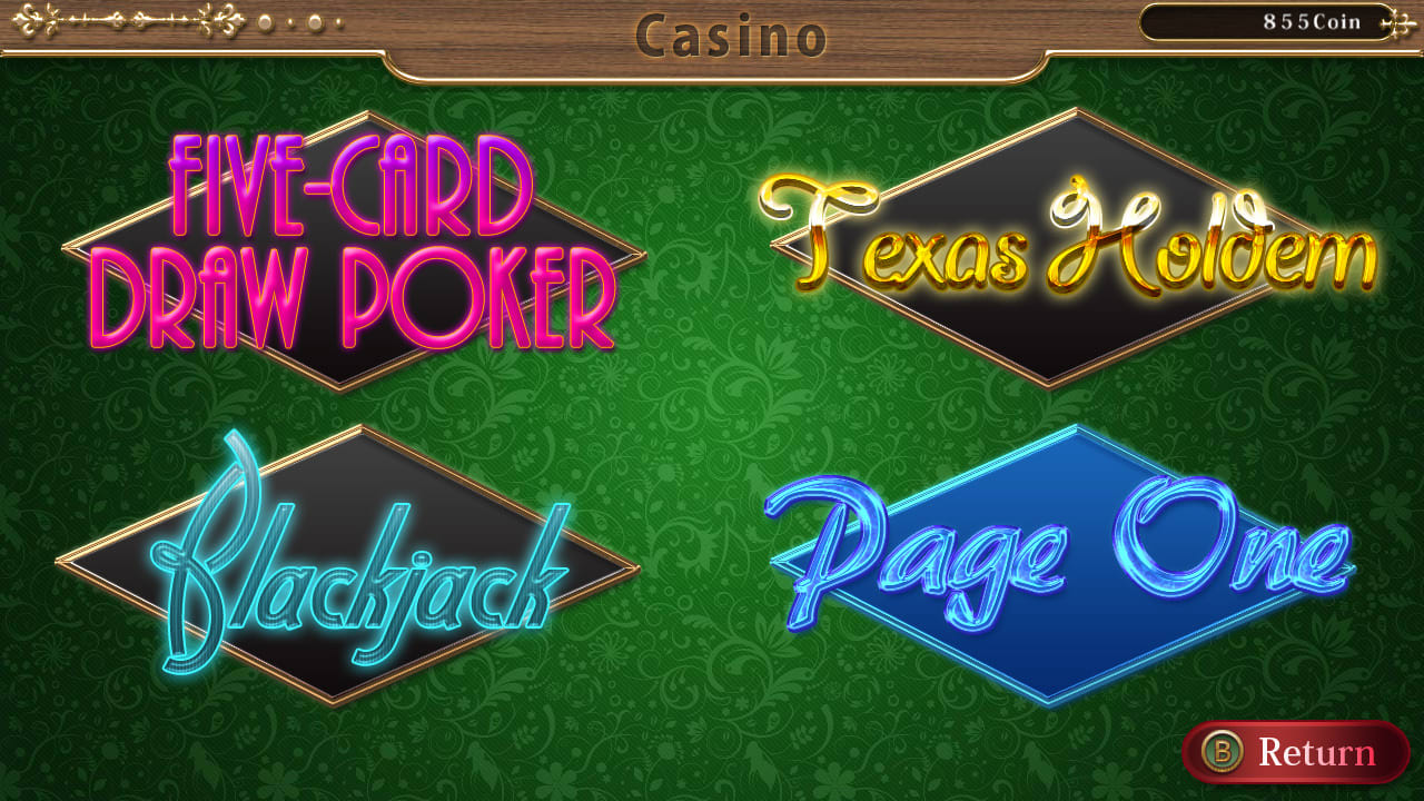 THE Card: Poker, Texas hold 'em, Blackjack and Page One 7