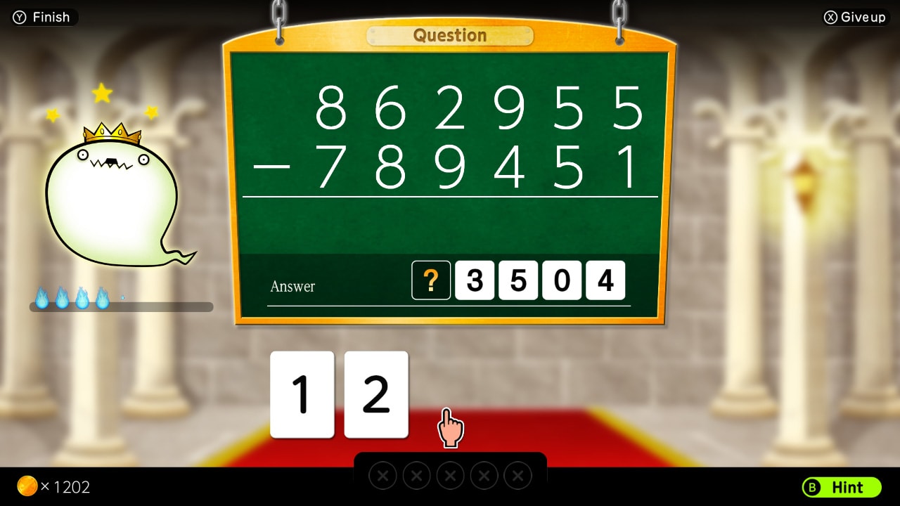 Calculation Castle : Greco's Ghostly Challenge "Subtraction " 6