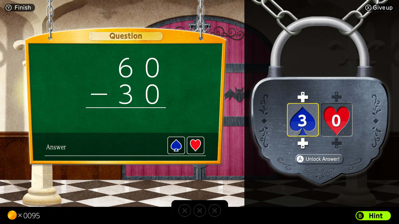 Calculation Castle : Greco's Ghostly Challenge "Subtraction " 5
