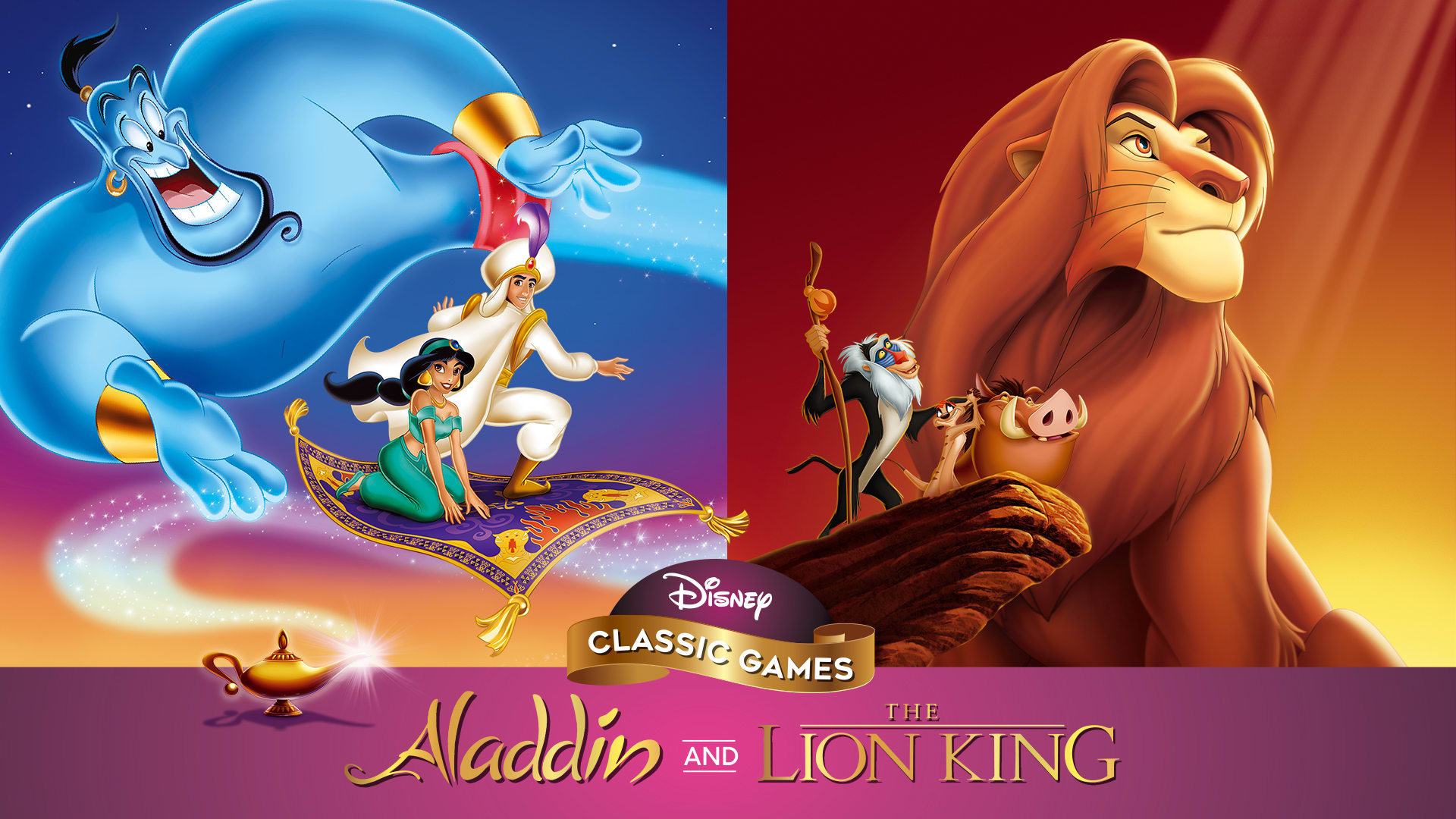 Jeux classiques de Disney : Aladdin et le Roi Lion 1