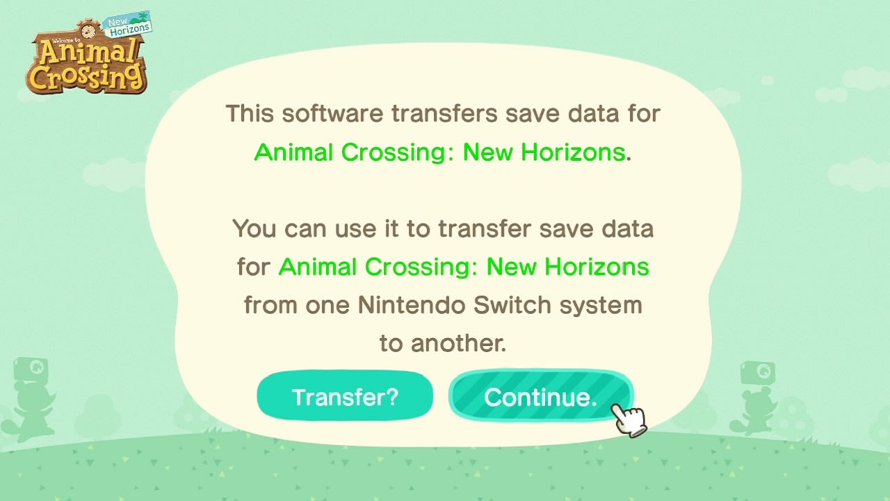 Transferência de ilhas de Animal Crossing: New Horizons 3