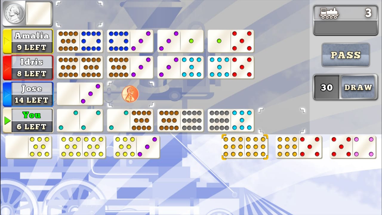 Mexican Train Dominoes Gold 7