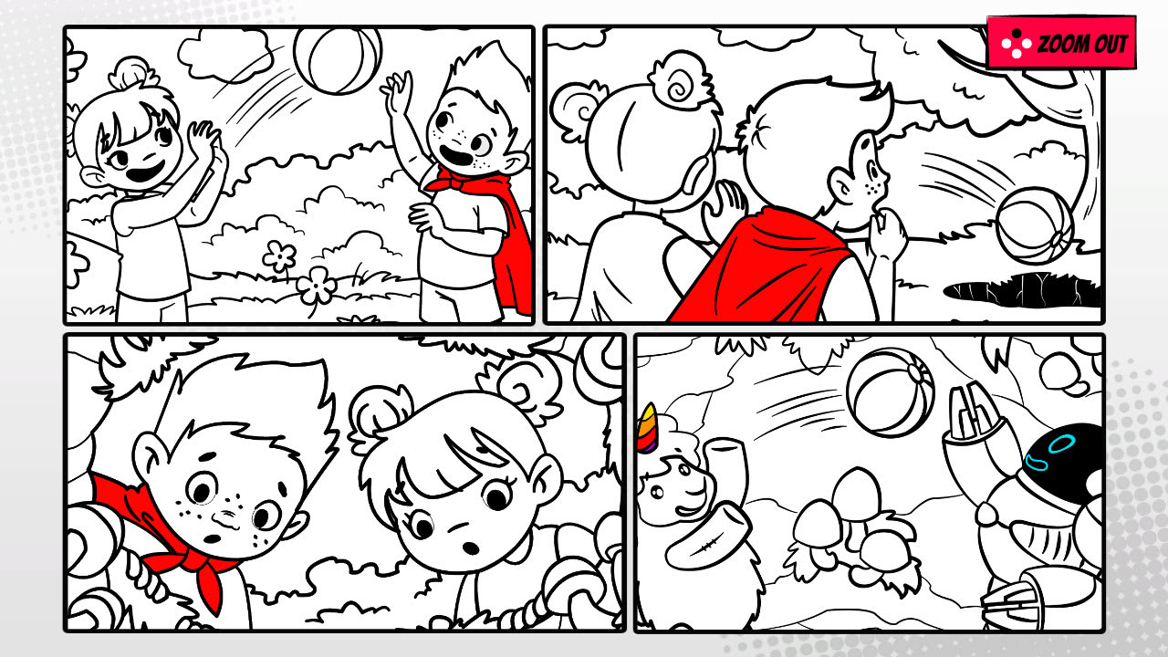 Comic Coloring Book 4