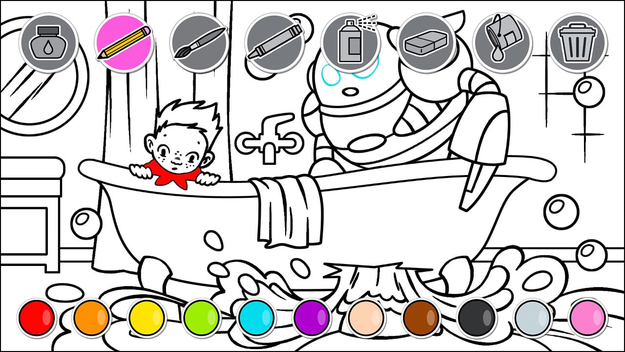 Comic Coloring Book 6