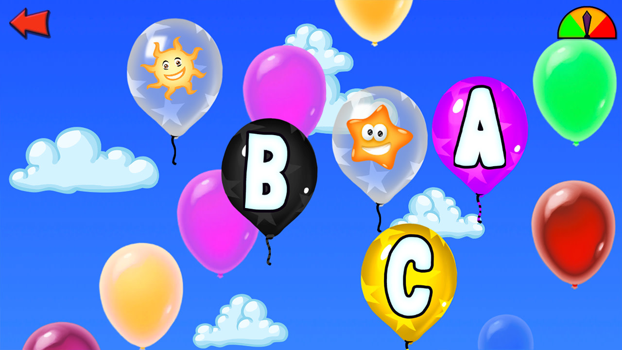 Balloon Pop - juegos de aprendizaje para niños en edad preescolar y niños pequeños: números, letras, formas, colores 14 idiomas 2
