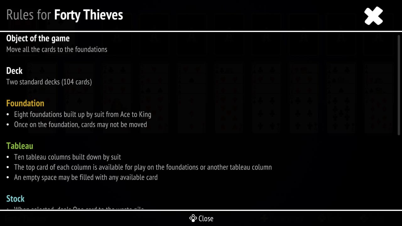 Forty Thieves Solitaire Collection 3