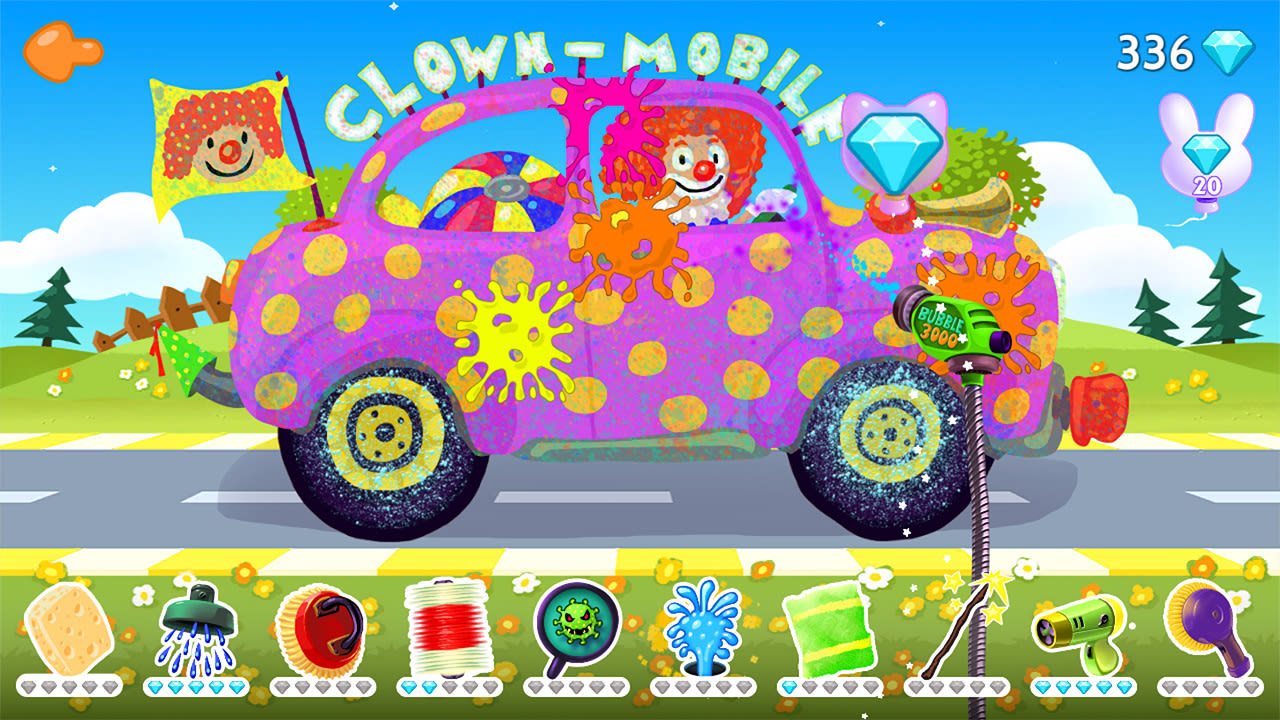 Funny Car Wash - caminhões e carros jogo ação RPG carwash garagem para crianças e bebês 5