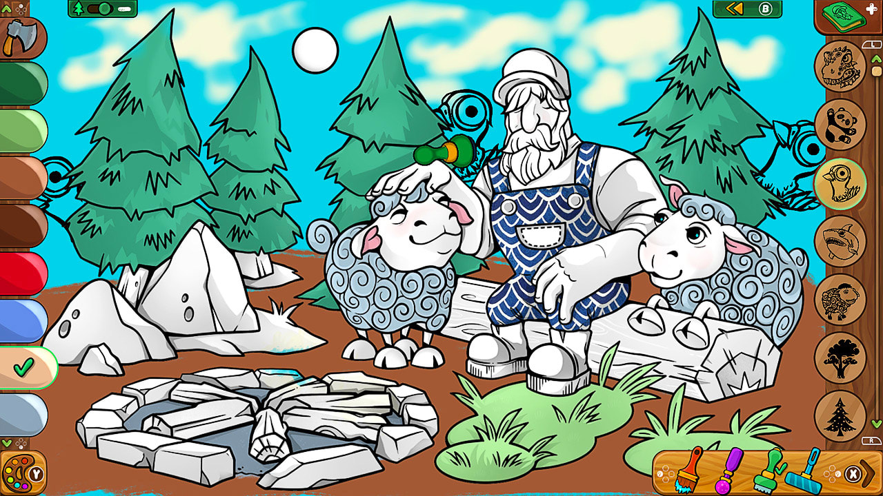 Coloring Pages: Lumberhill Tales 4