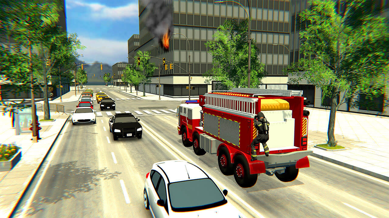 Firefighter:Car Fire Truck Sim Driving 2022 Simulator 6