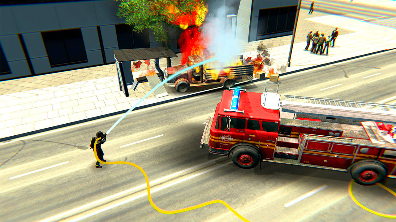 Firefighter:Car Fire Truck Sim Driving 2022 Simulator 4