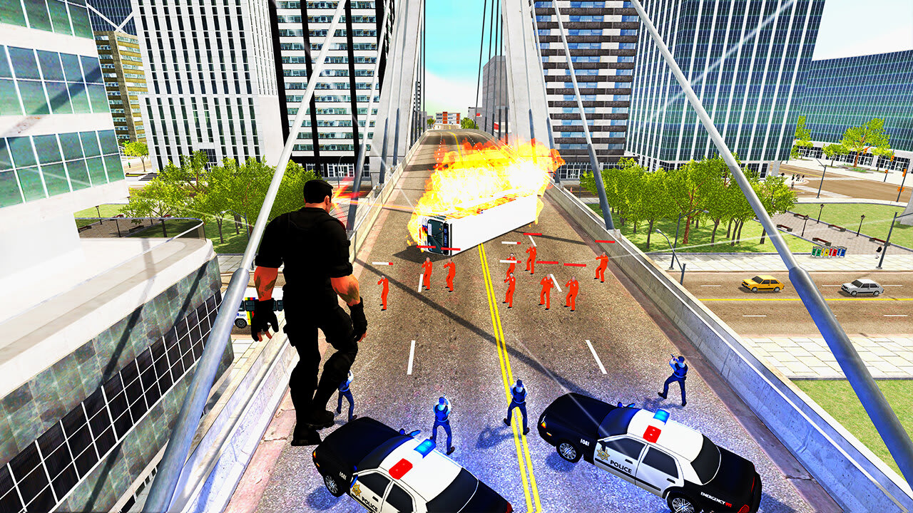 City Super Hero 3D - Flying Legend Warriors Deluxe Simulator 4