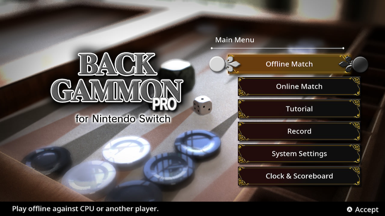 BACKGAMMON PRO for Nintendo Switch 2