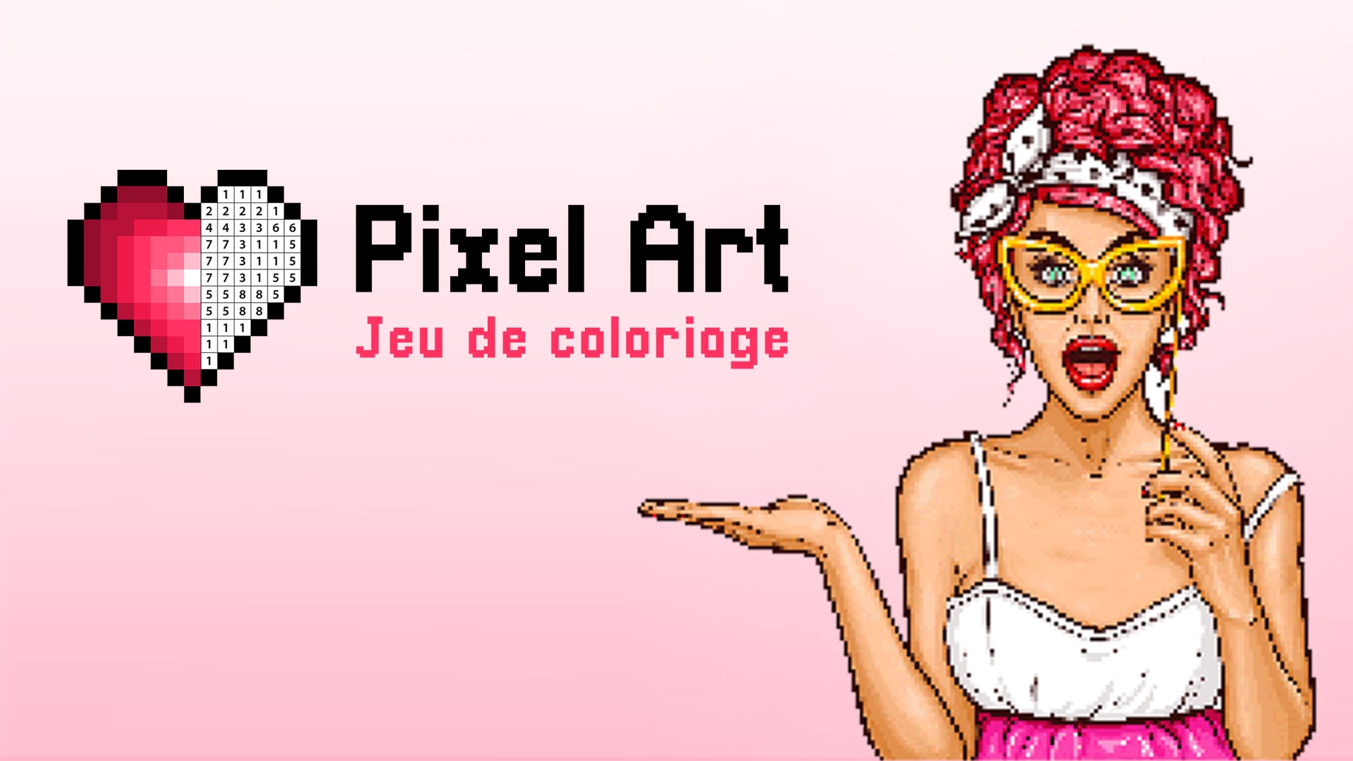 Pixel art - Jeu de coloriage 1