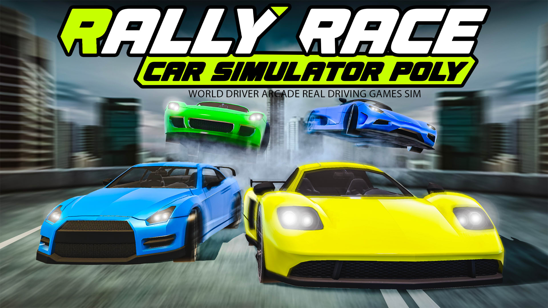 Rally Race Car Simulator Poly : World Driver Arcade Real Driving Games Sim 1