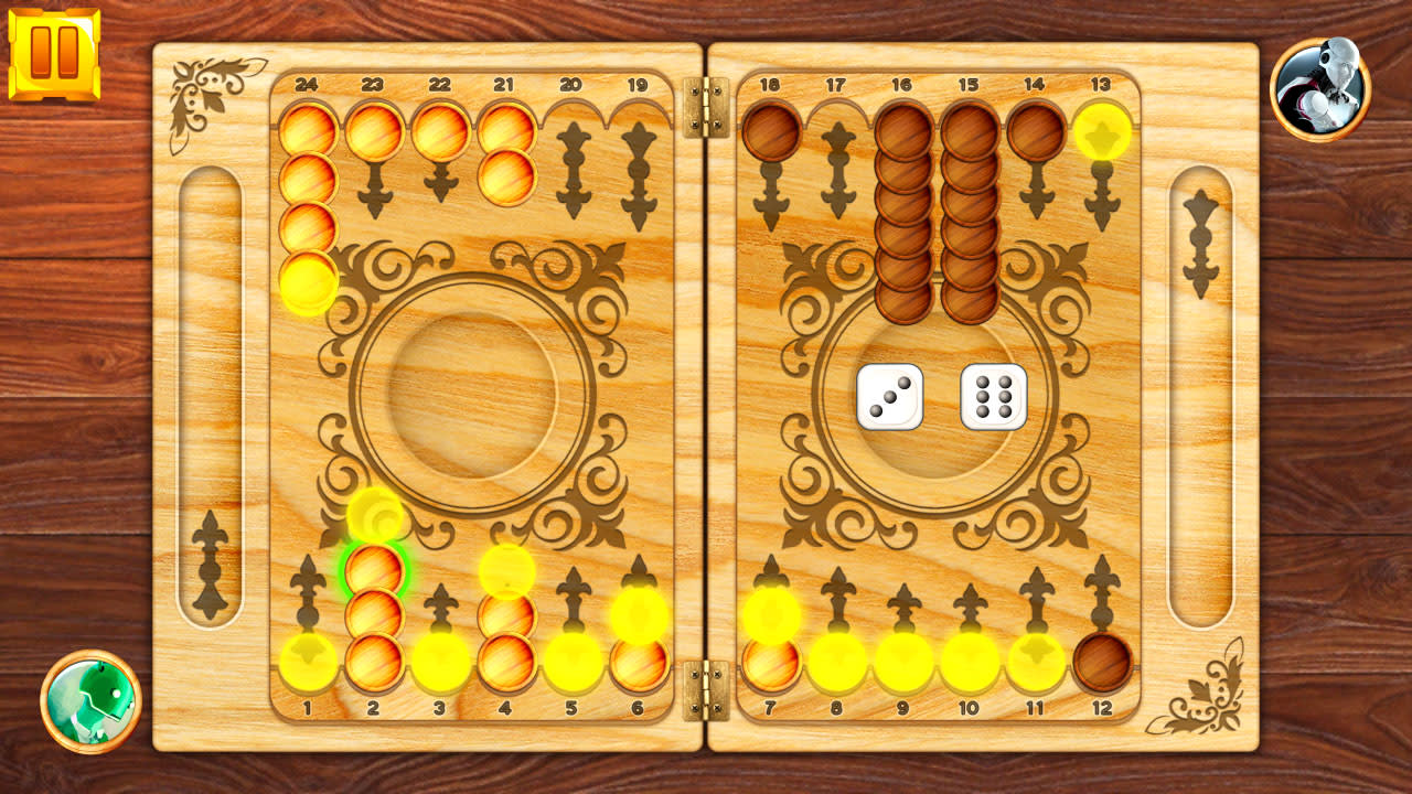Backgammon: Board Game Puzzle 6