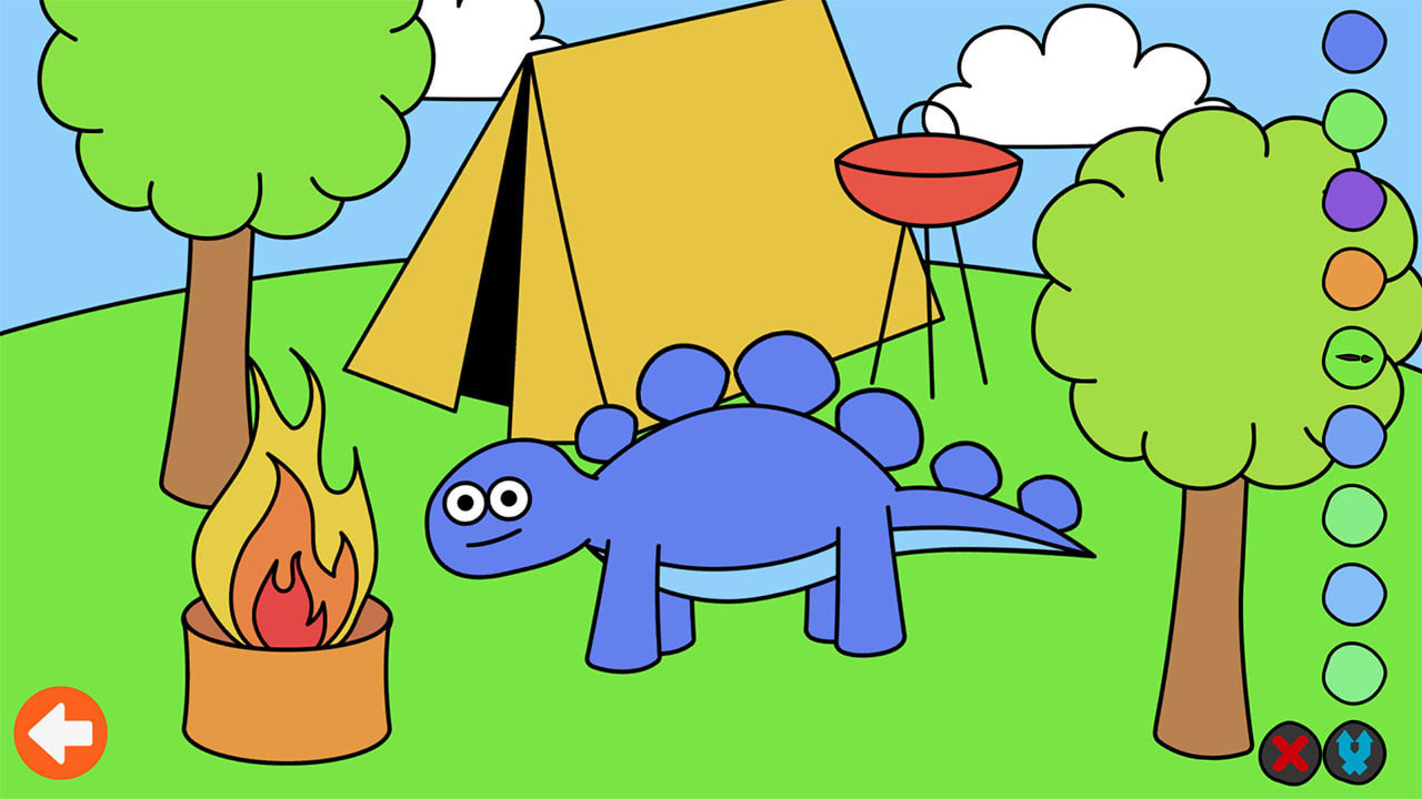 Learn & Play: Dino Coloring 3