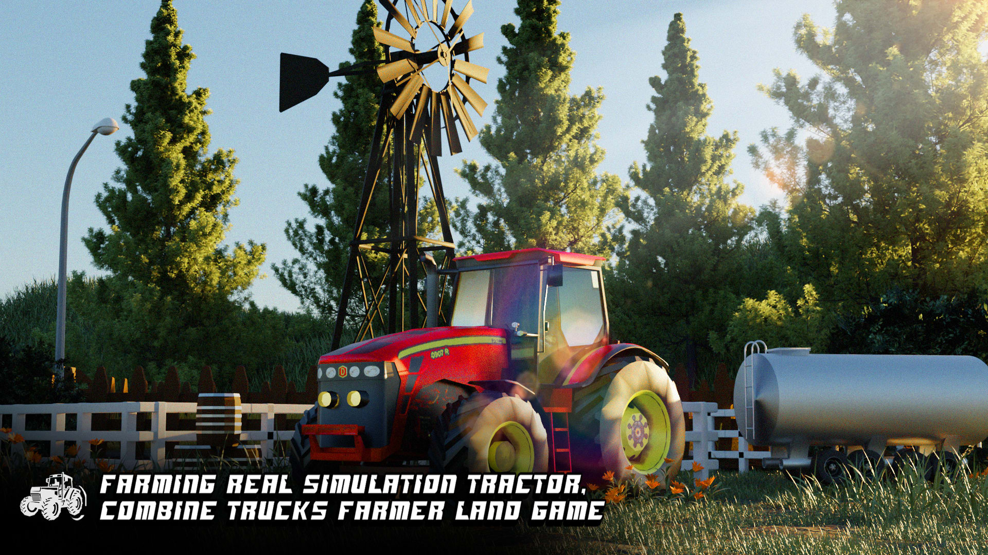 Farming Real Simulation Tractor, Combine Trucks Farmer Land Game 1